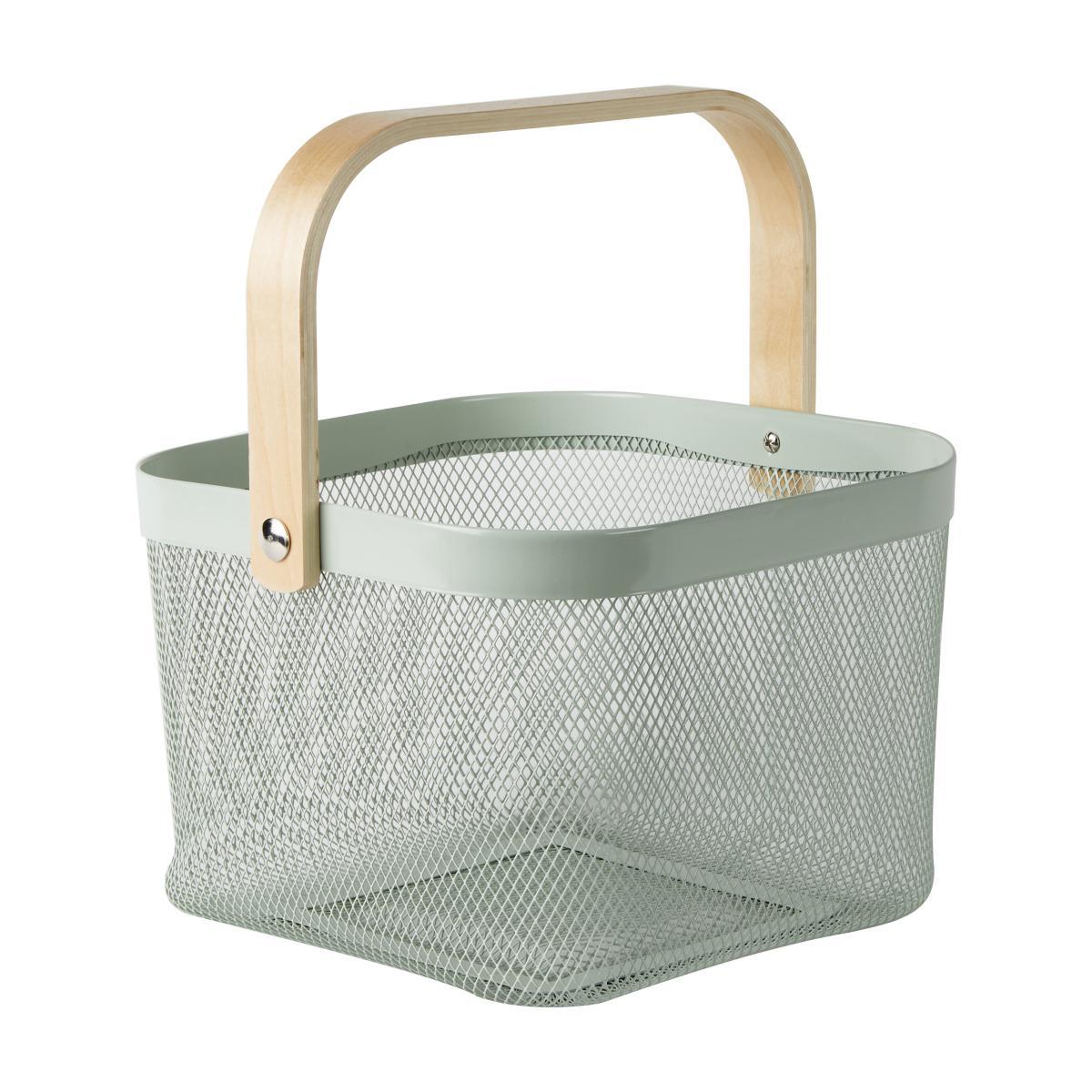 Small Wire Mesh Basket Sage – image 2