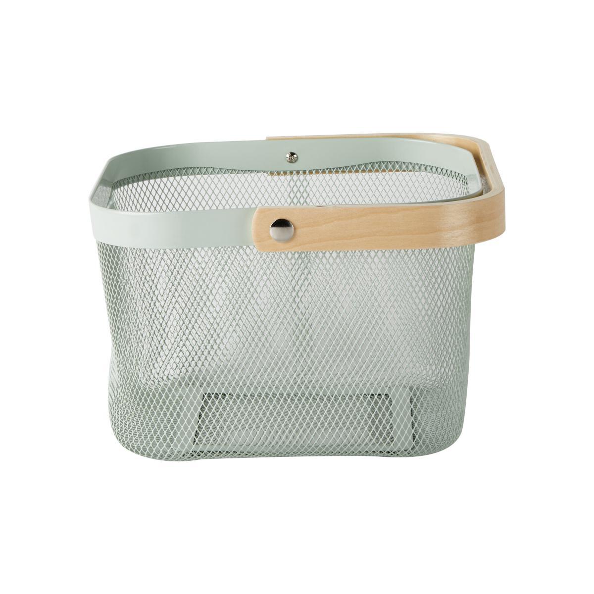 Small Wire Mesh Basket Sage – image 3