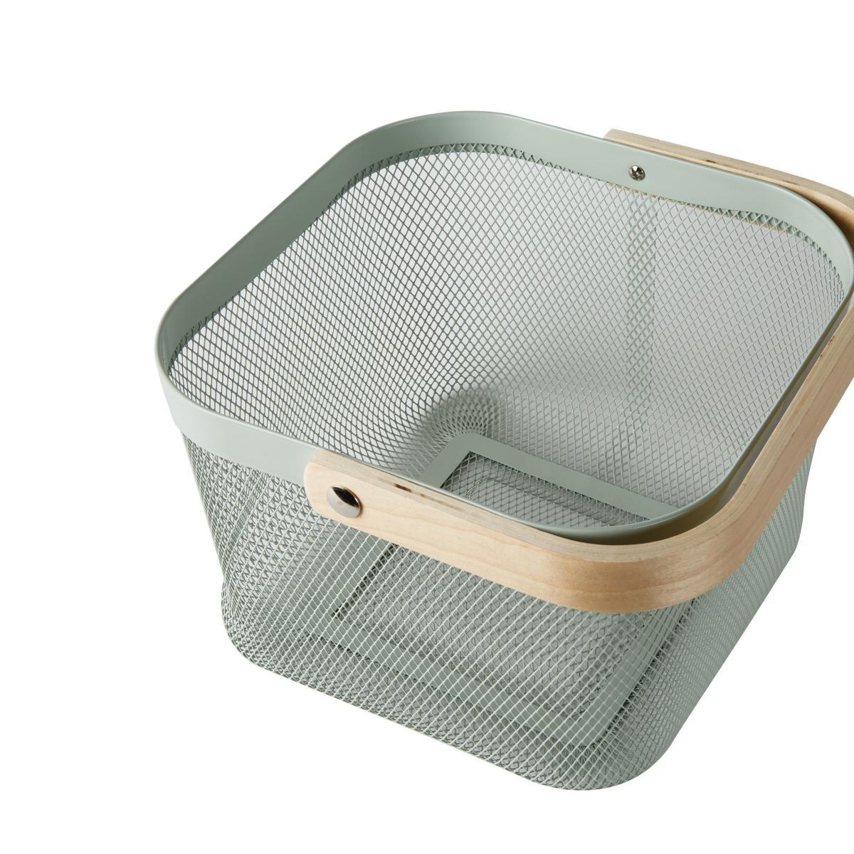 Small Wire Mesh Basket Sage – image 4