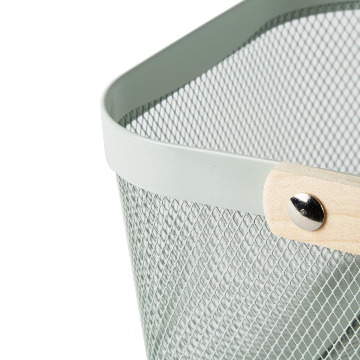 Small Wire Mesh Basket Sage – image 5