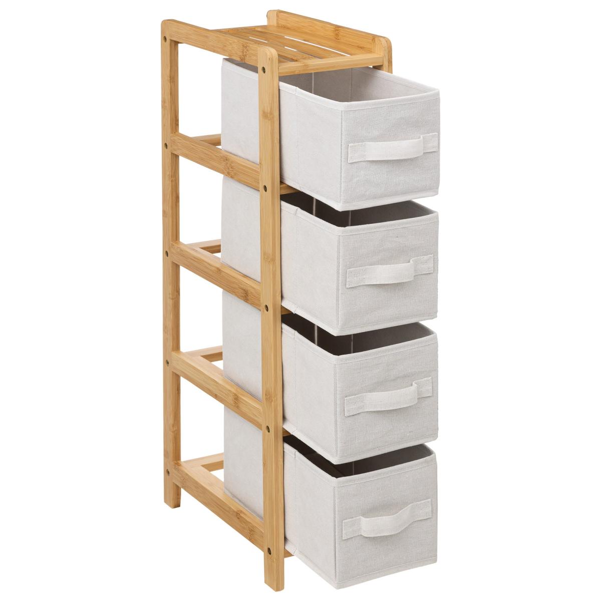 Tissa White 4 Box Narrow Storage Unit – image 2
