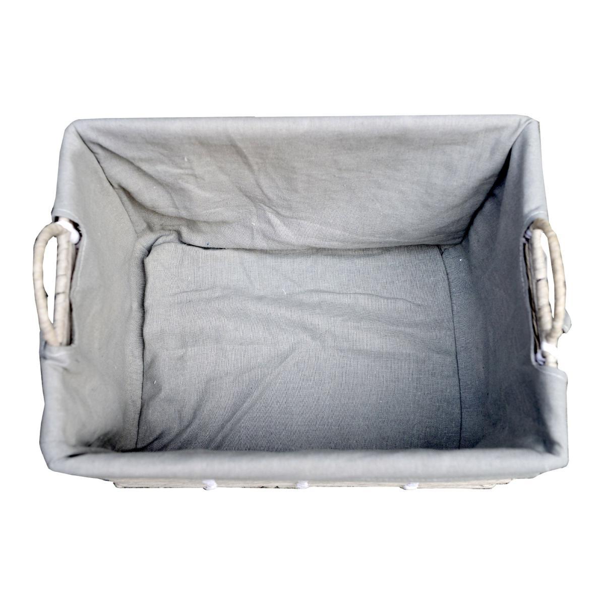Purity Grey Basket with Handles Grey – image 2