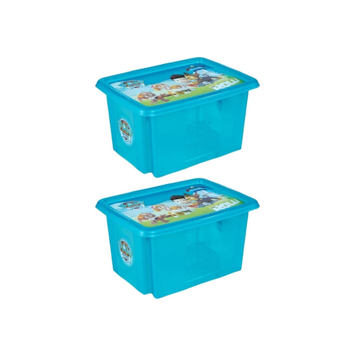 Keeeper Set of 2 Paw Patrol 15L Turn Around Stackable Storage Box – image 1