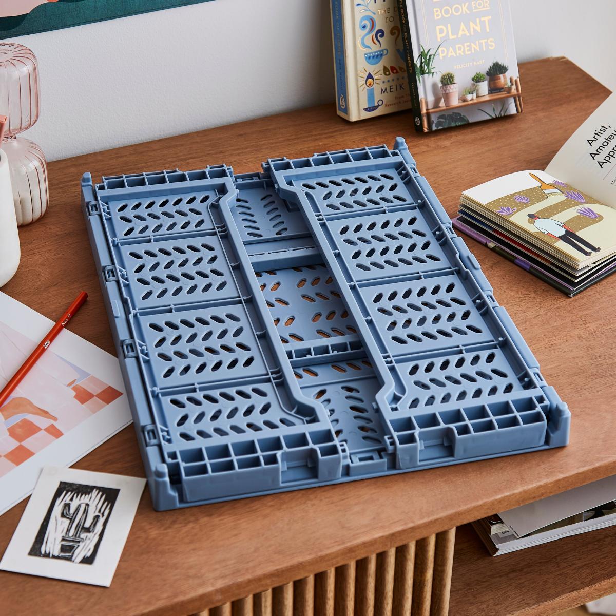 Medium Foldable Crate Ashley Blue – image 2