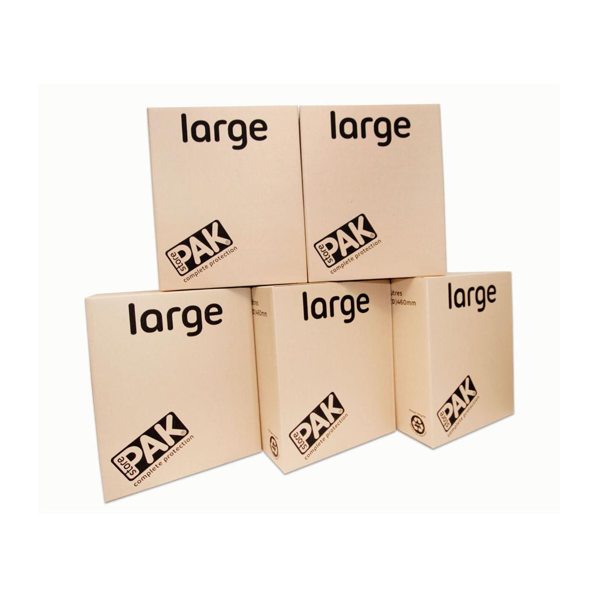 StorePAK 5 Pack Moving Boxes Large Brown – image 3