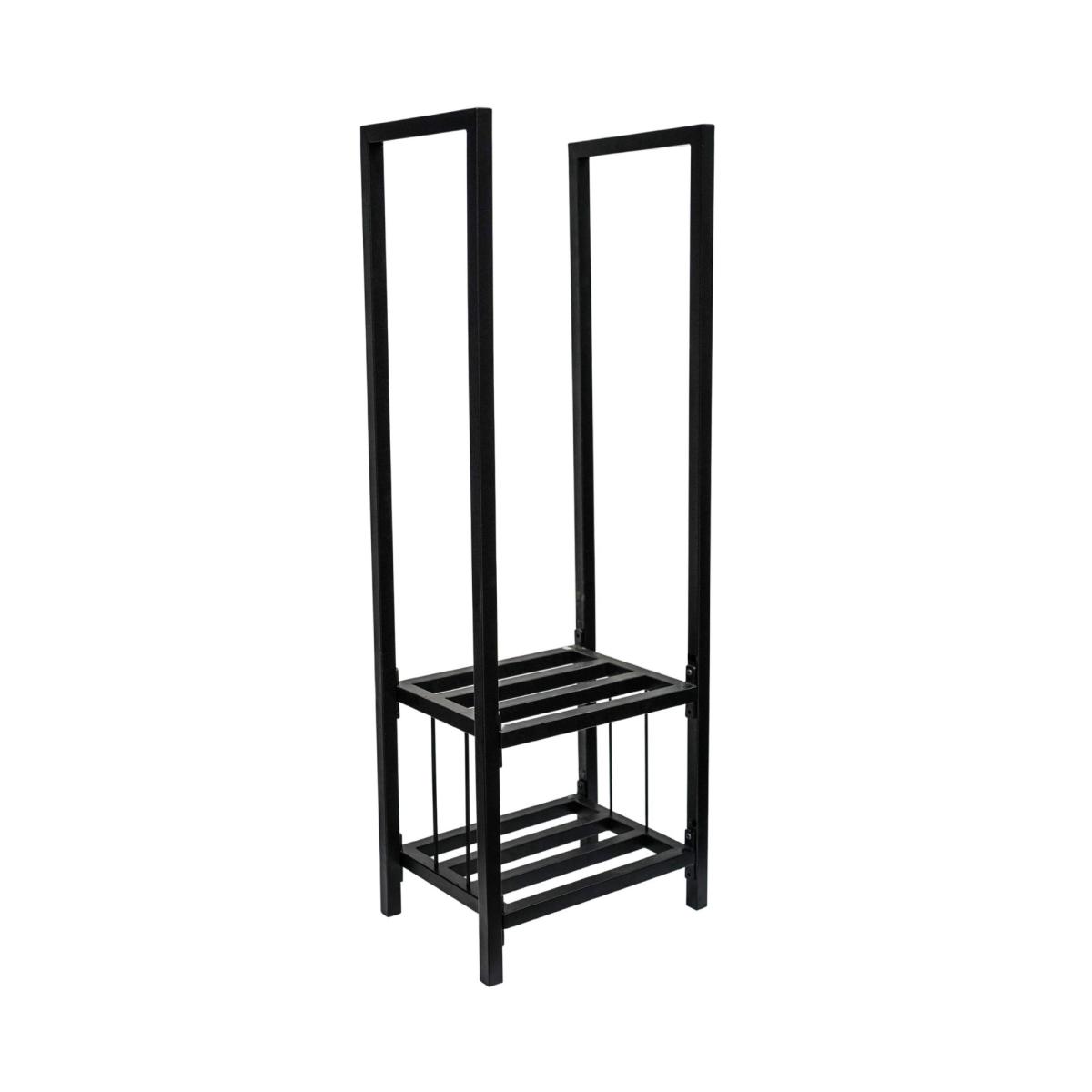 Return - Tall Square Shelved Log Storage Basket – image 2