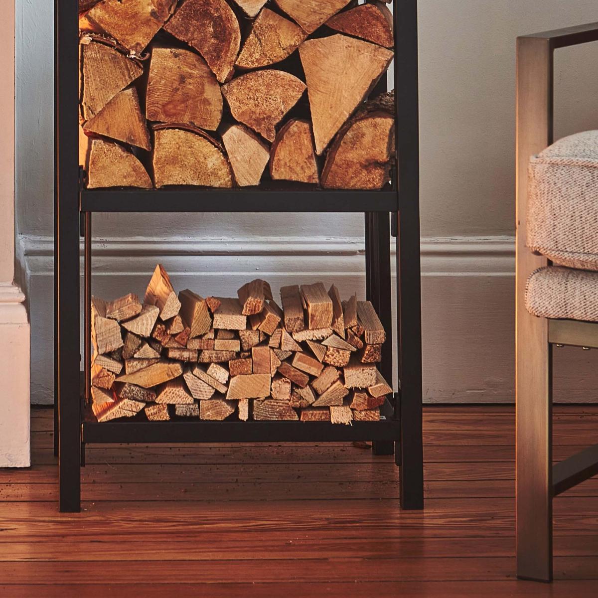 Return - Tall Square Shelved Log Storage Basket – image 5