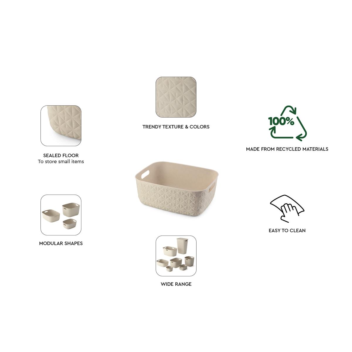 Curver Softex 12.5l Storage Basket Chalky White – image 8
