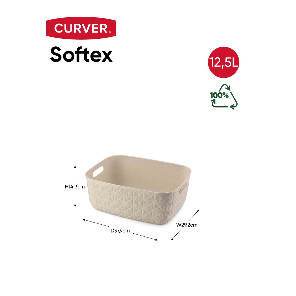 Curver Softex 12.5l Storage Basket Chalky White – image 9