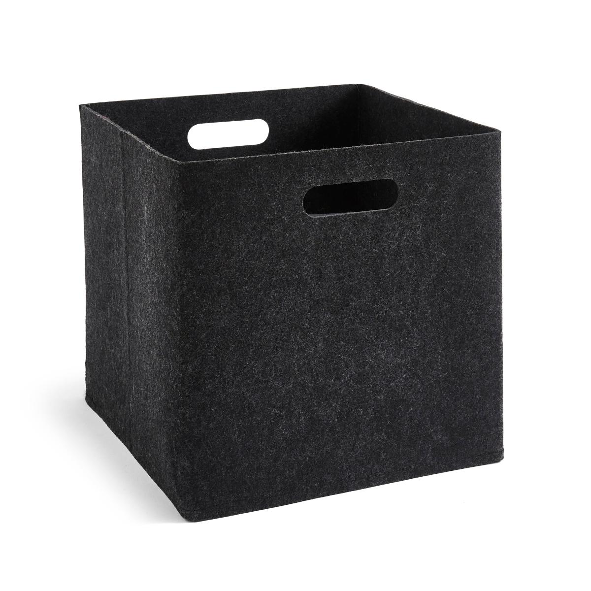 Felt Fabric Storage Box Graphite (Grey) – image 3