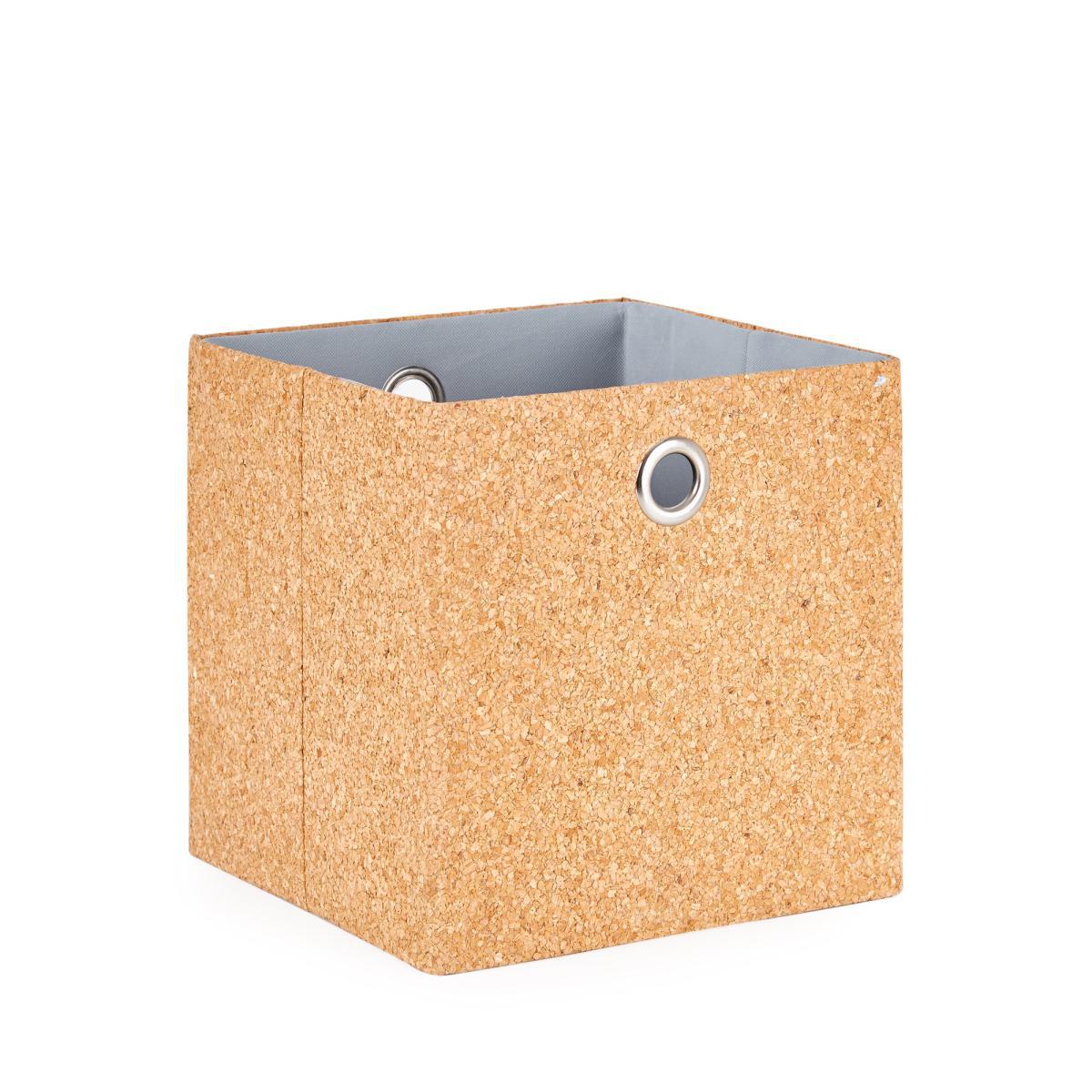 Cork Foldable Storage Box Natural – image 2