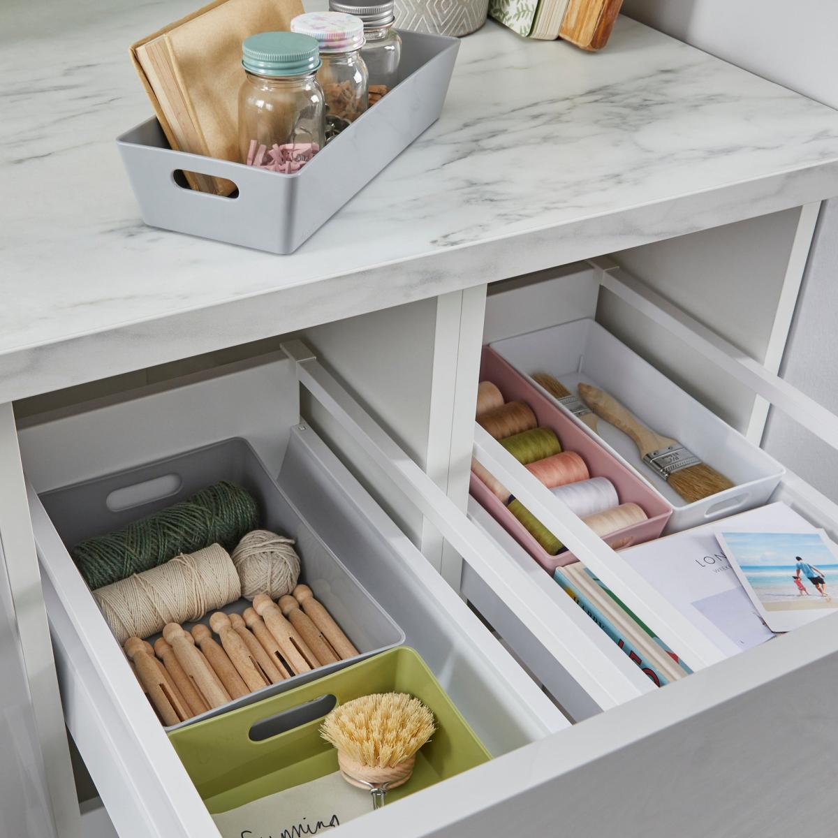 Wham Studio Plastic Storage Basket 4.02 White – image 5