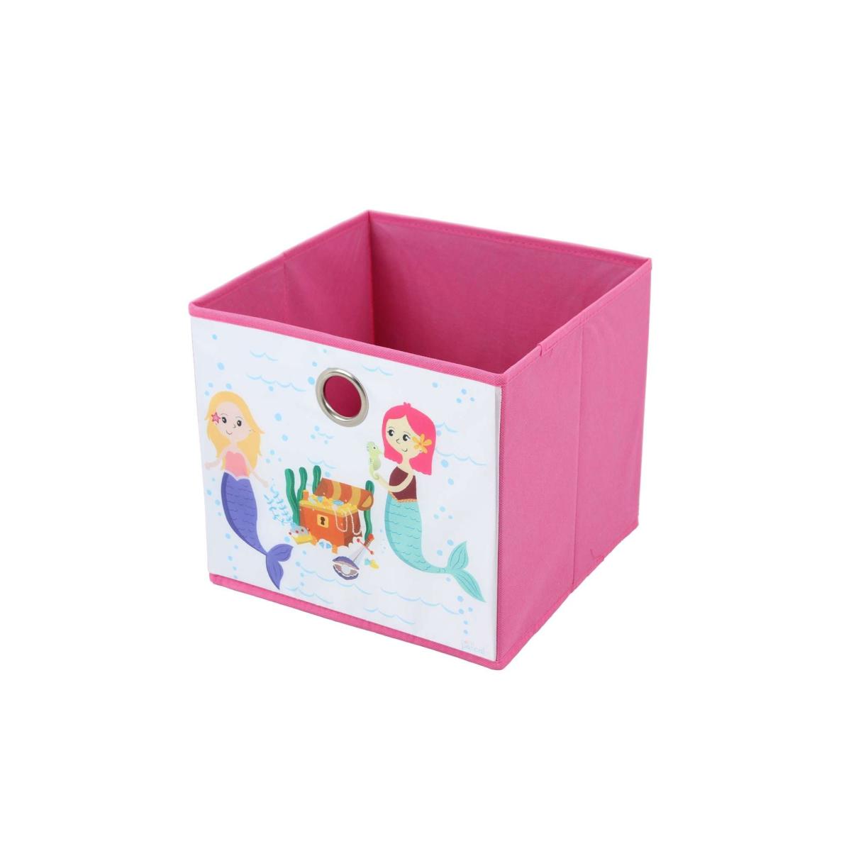 Set of 2 Mermaid Small Storage Boxes Blue – image 4
