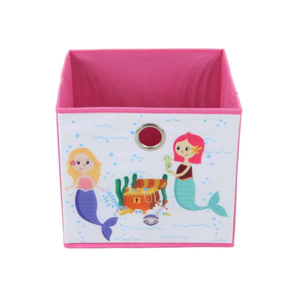Set of 2 Mermaid Small Storage Boxes Blue – image 1