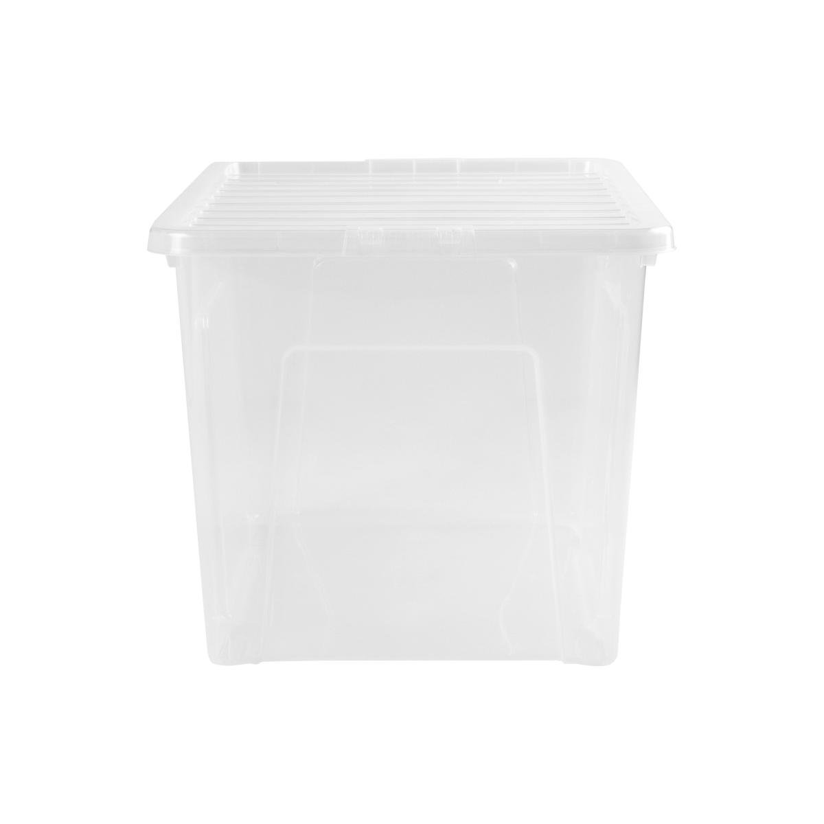 Wham Crystal Pack of 4 102L Boxes & Lids Clear – image 4
