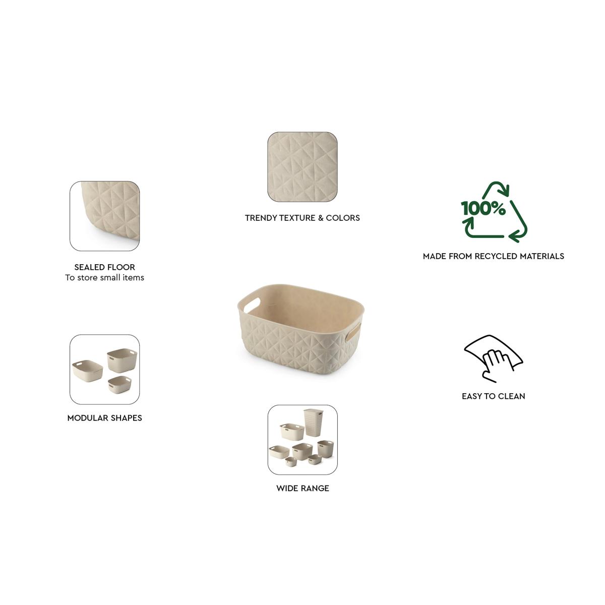 Curver Softex 4l Storage Basket Chalky White – image 8