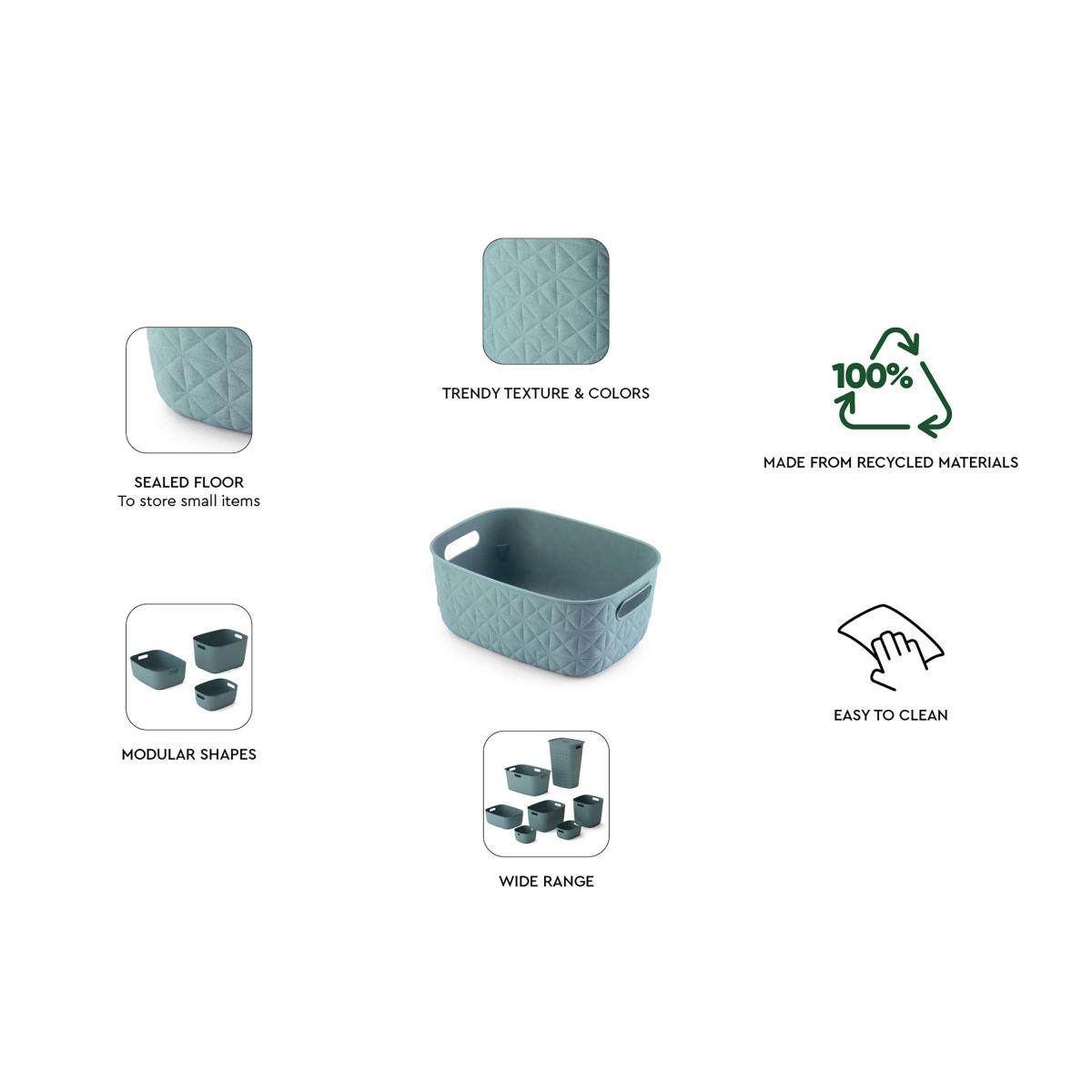 Curver Softex 4l Storage Basket Teal (Blue) – image 7