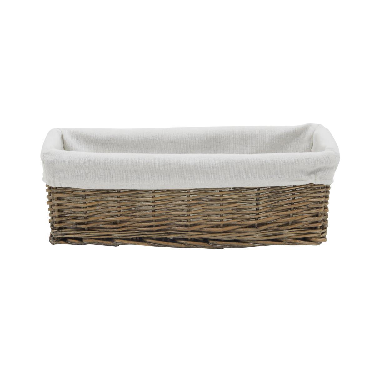 Willow Slim Storage Basket Natural (Brown) – image 2
