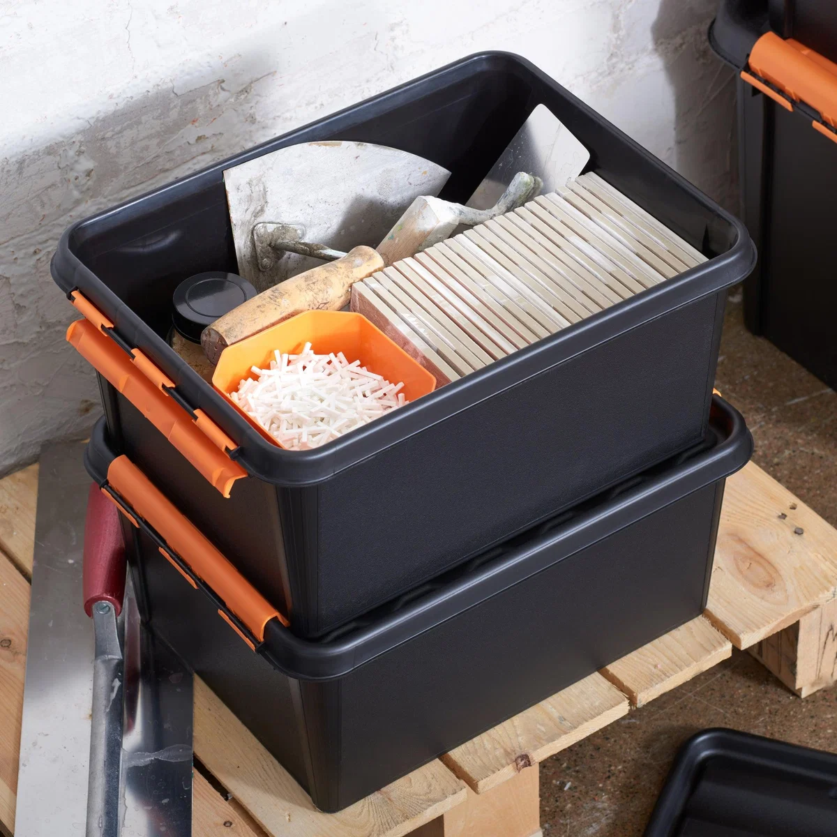 SmartStore Pro 14L Set of 3 Boxes, Black & Orange Black – image 2