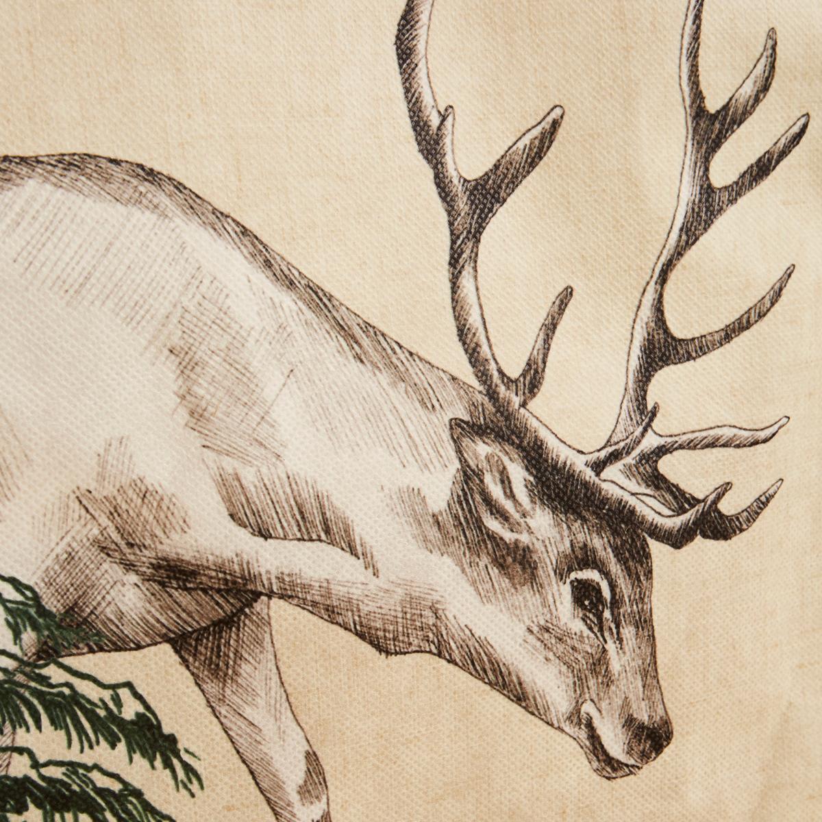 Extra Large Traditional Stag Shopper Bag Cream – image 3