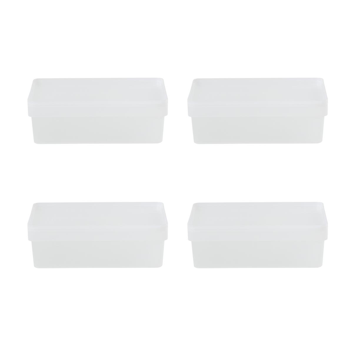 Wham Set of 4 12cm Studio 2.01 A4 Box and Lid Clear – image 5