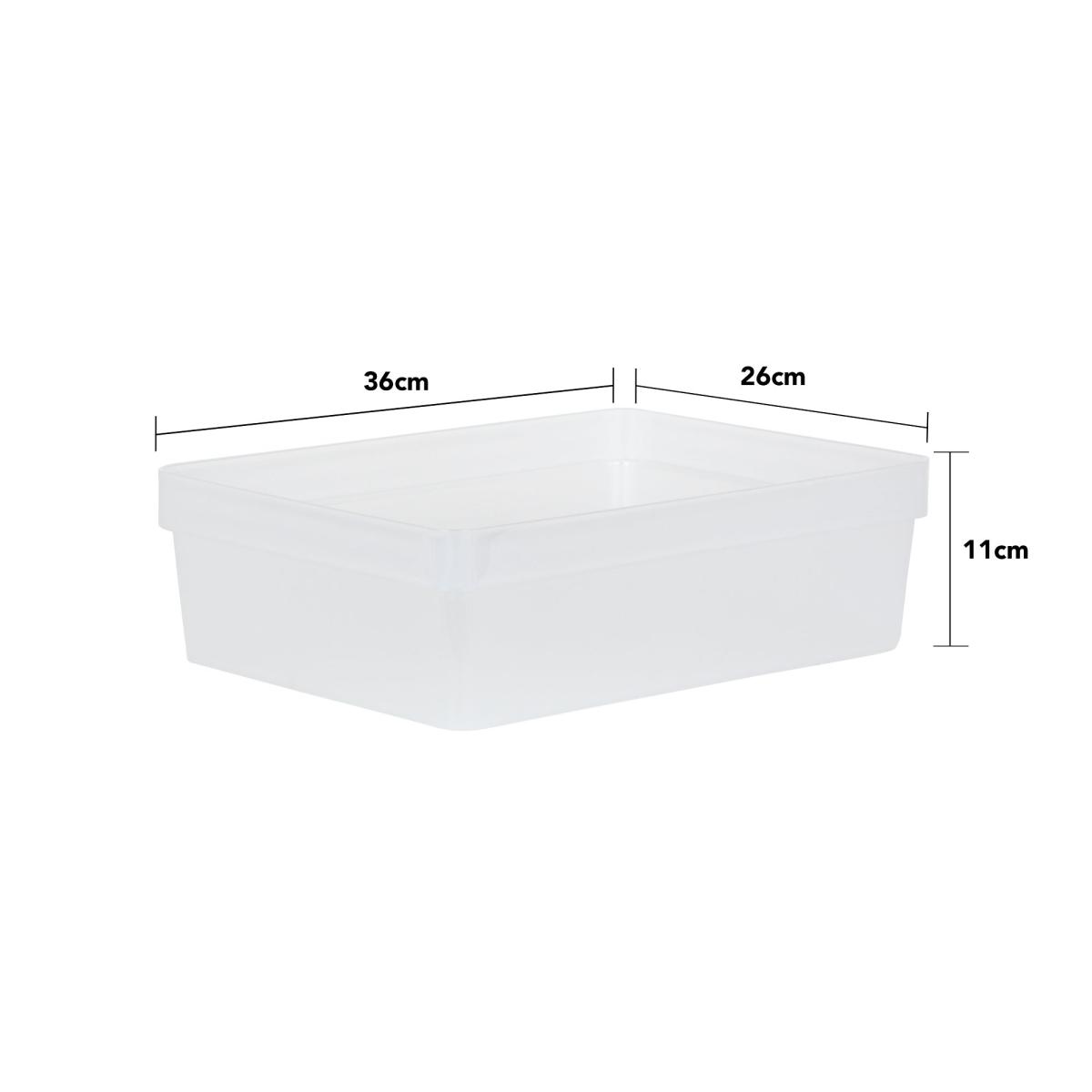 Wham Set of 4 12cm Studio 2.01 A4 Box and Lid Clear – image 6