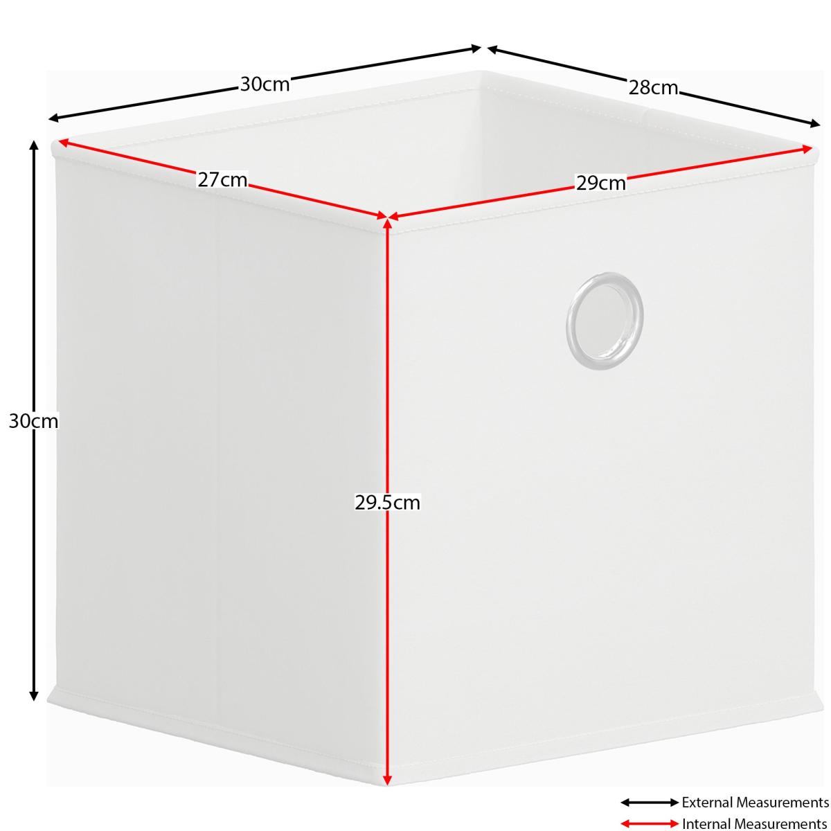 Vida Designs Durham Storage Basket Cube White – image 2