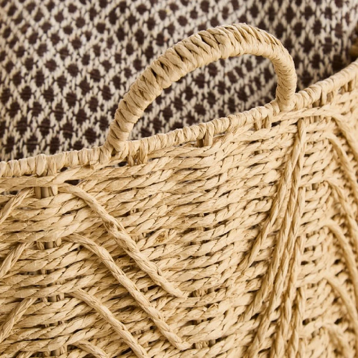 Global Herringbone Round Storage Basket – image 2