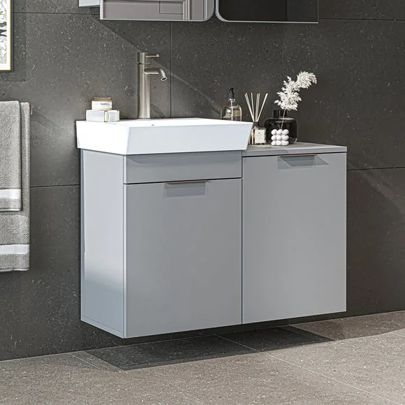 Dubai 2 Door Vanity Unit with Laundry Basket – image 3