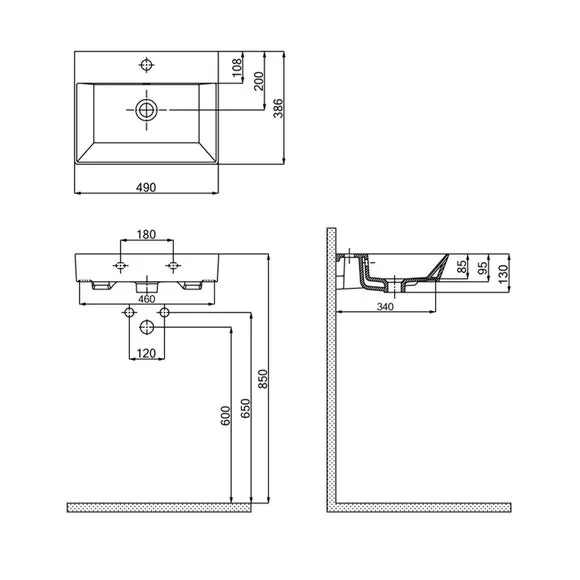 Dubai 2 Door Vanity Unit with Laundry Basket – image 7