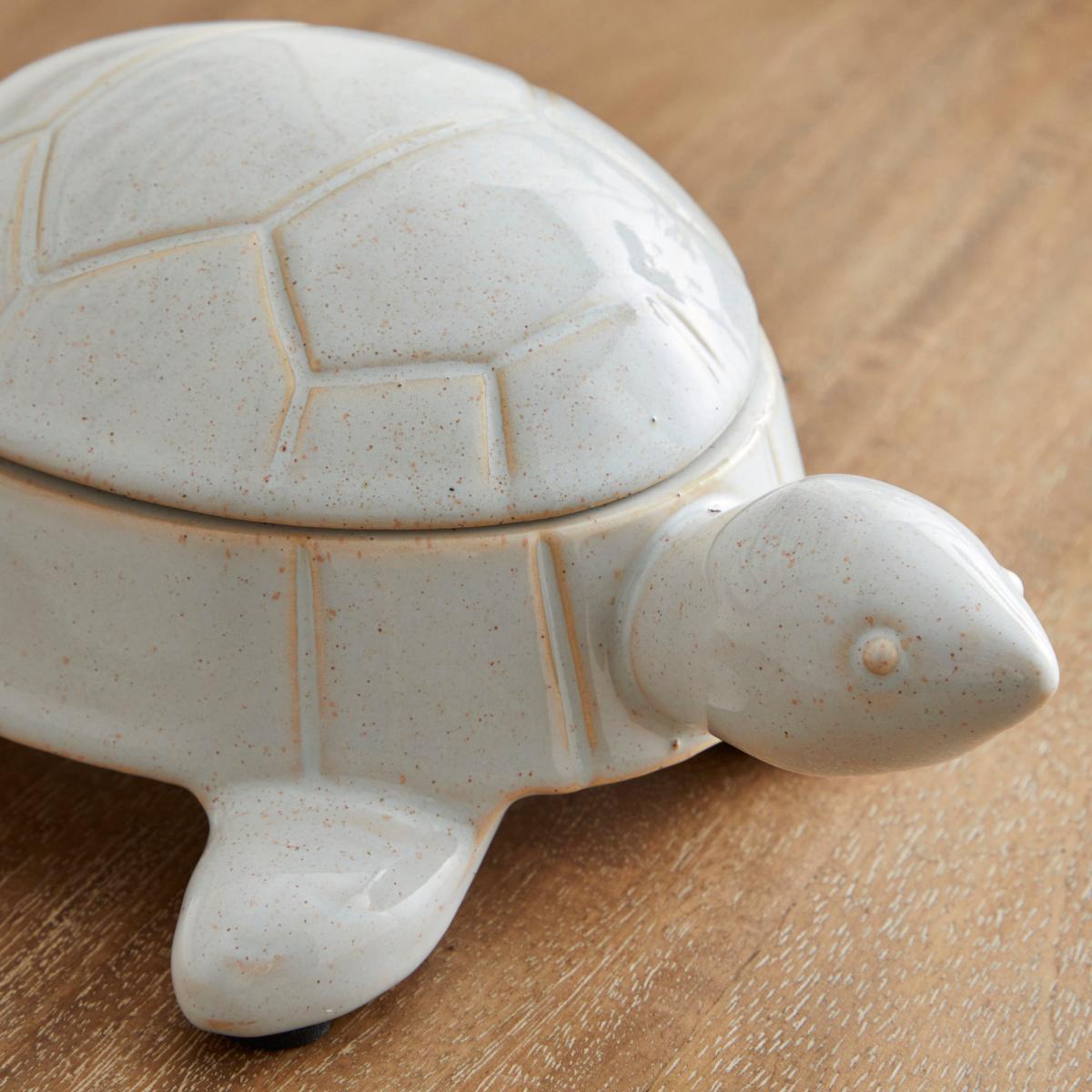 Coastal Turtle Trinket Box White – image 2
