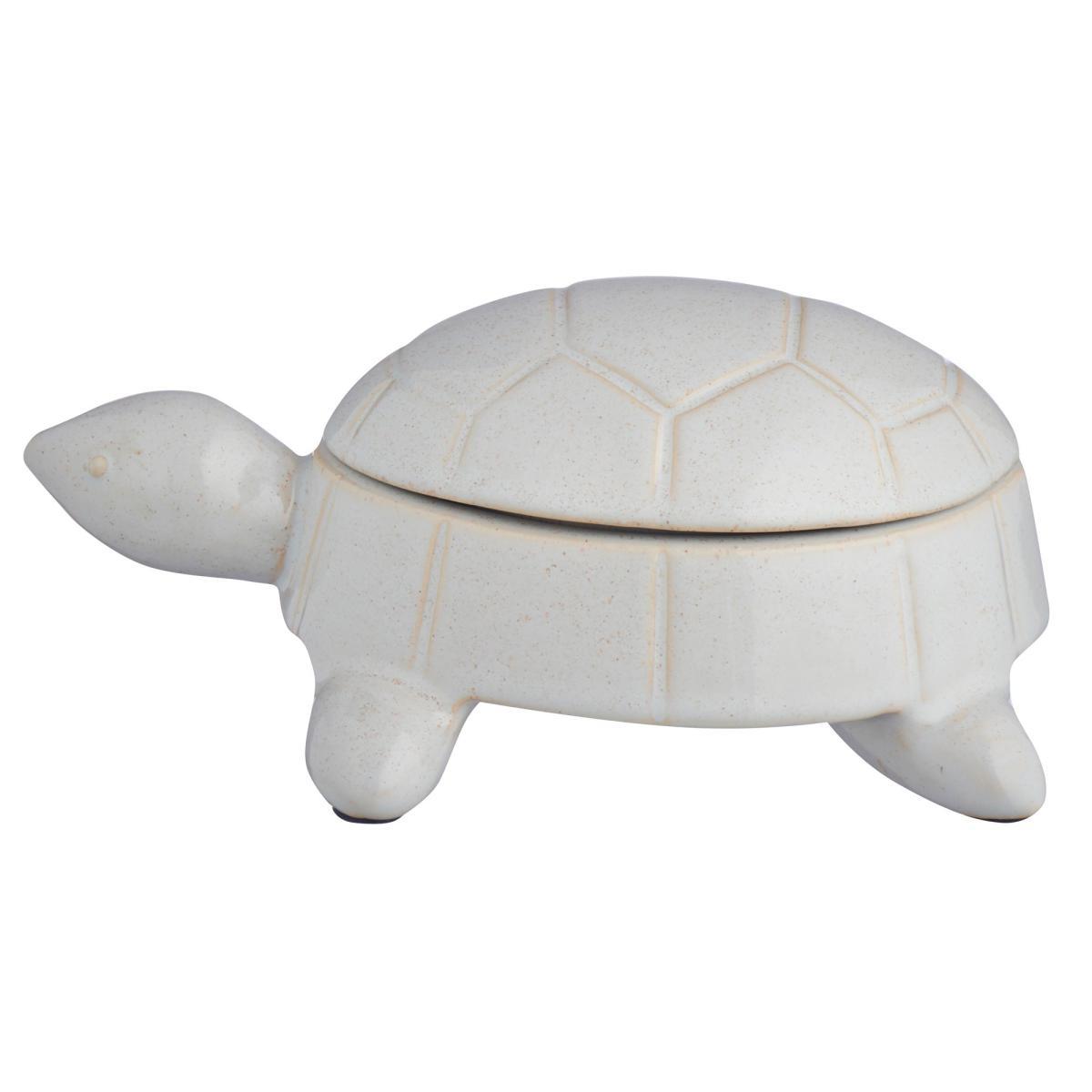 Coastal Turtle Trinket Box White – image 4