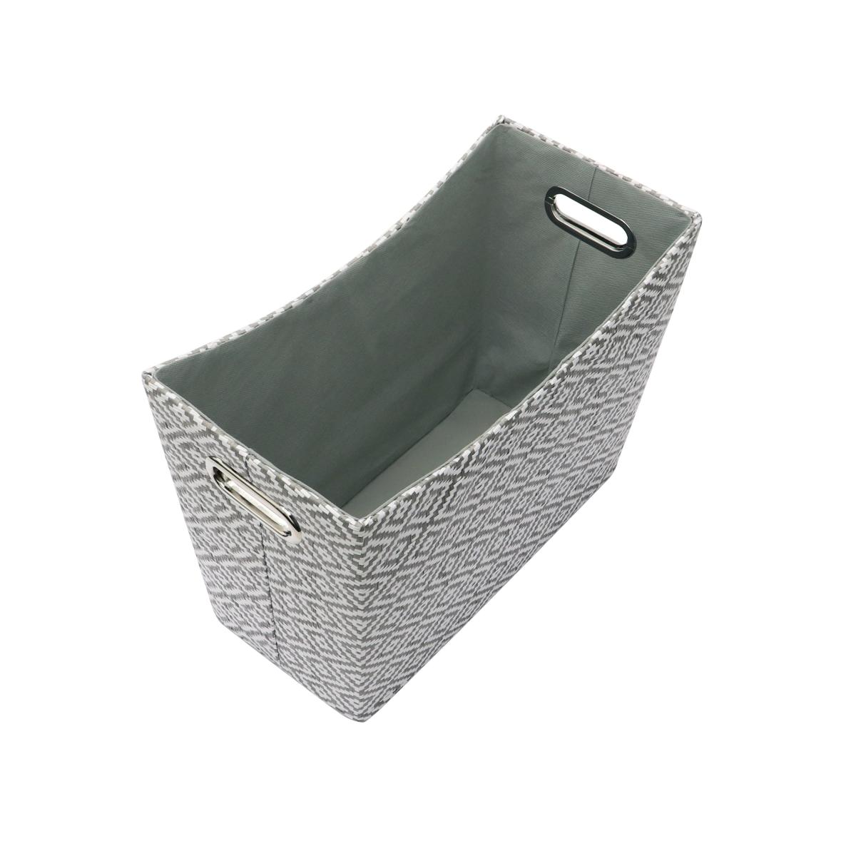 JVL Argyle Magazine Holder White and Grey – image 3