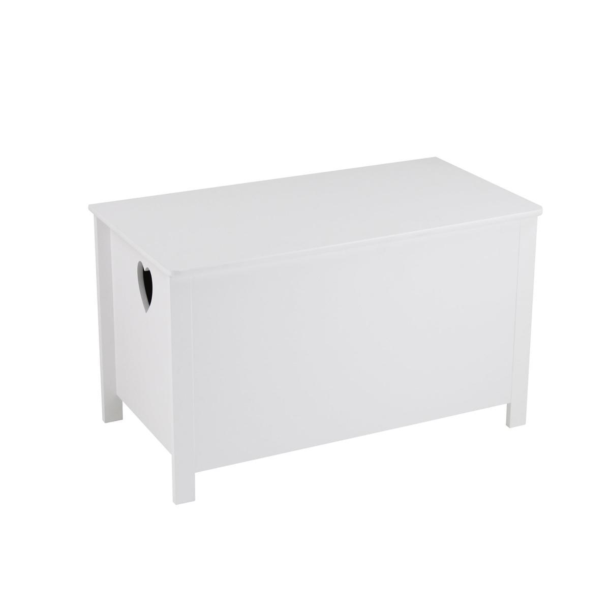 White Heart Cut Out Storage Box White – image 3
