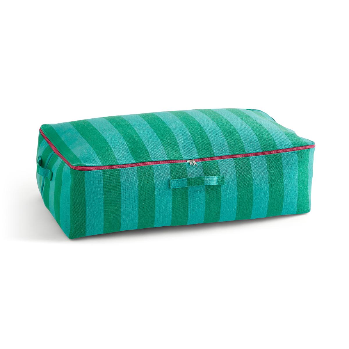 Elements Sutton Woven Stripe Underbed Storage Bag Green – image 4