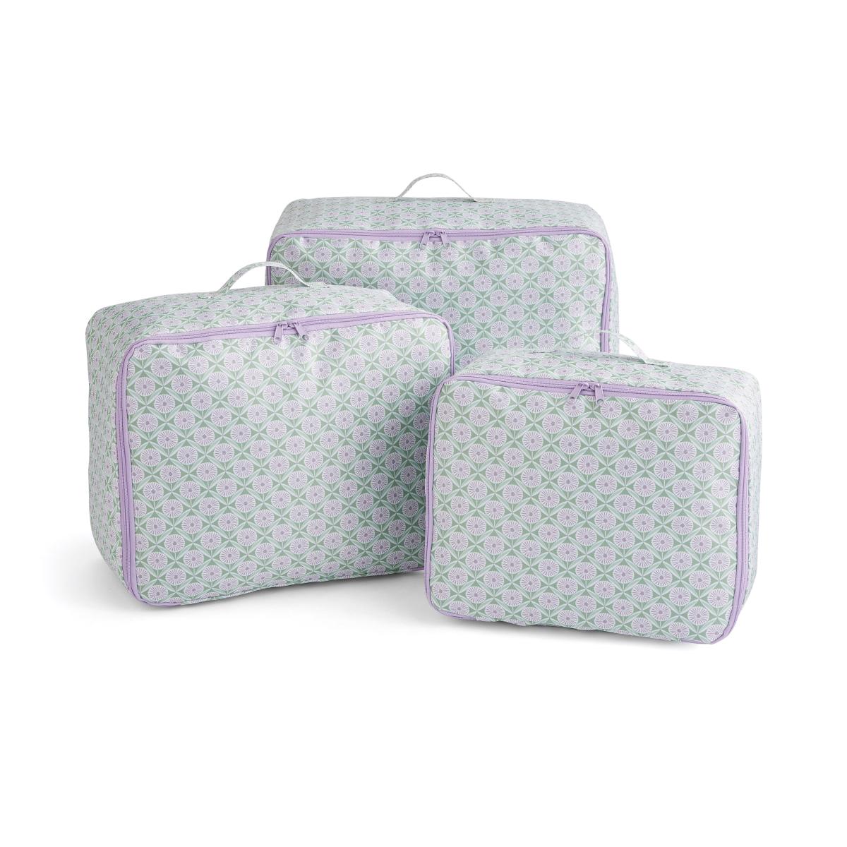 Set of 3 Jolie Storage Bags Lilac – image 3