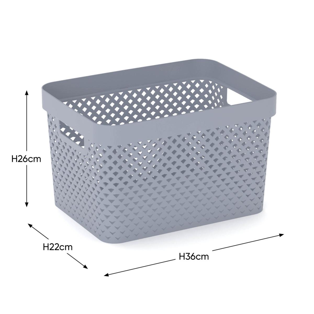 Curver Pure 17L Storage Basket Blue – image 6