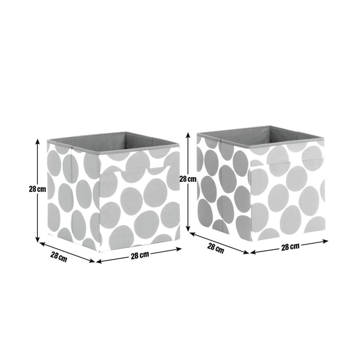 Habitat Sicilia Set of 2 Canvas Boxes - Black & White – image 5