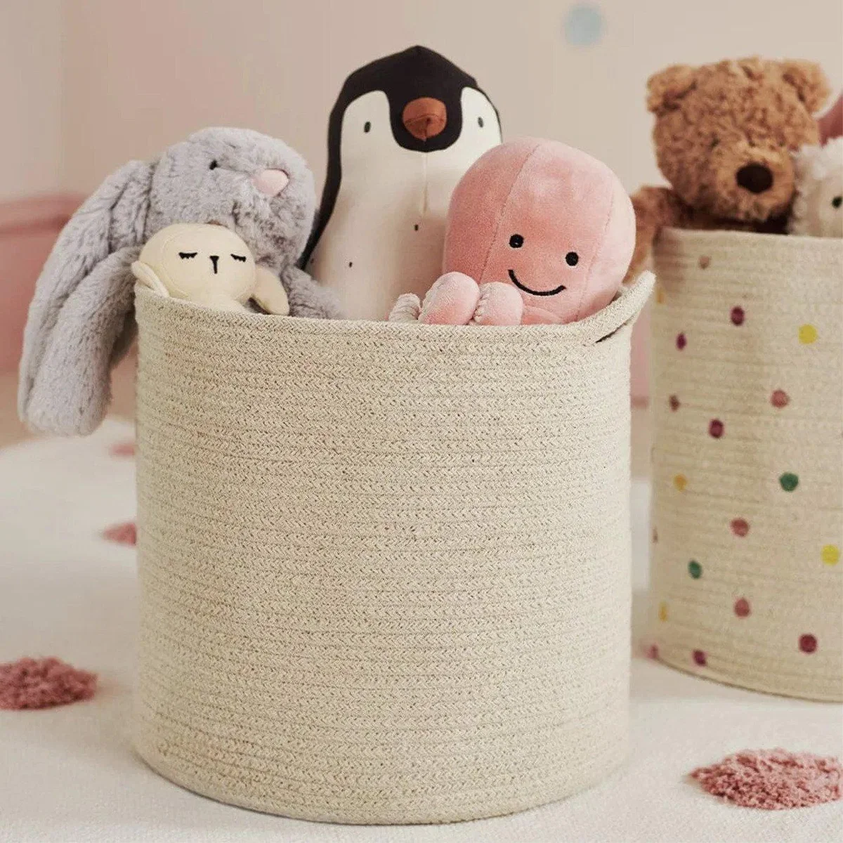 Great Little Trading Company Rope Storage Basket - Ivory – image 4