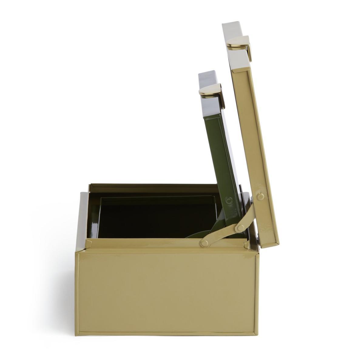 Habitat Metal Storage Boxes - Green & Gold – image 3