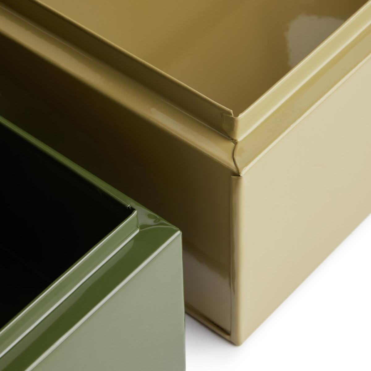 Habitat Metal Storage Boxes - Green & Gold – image 5