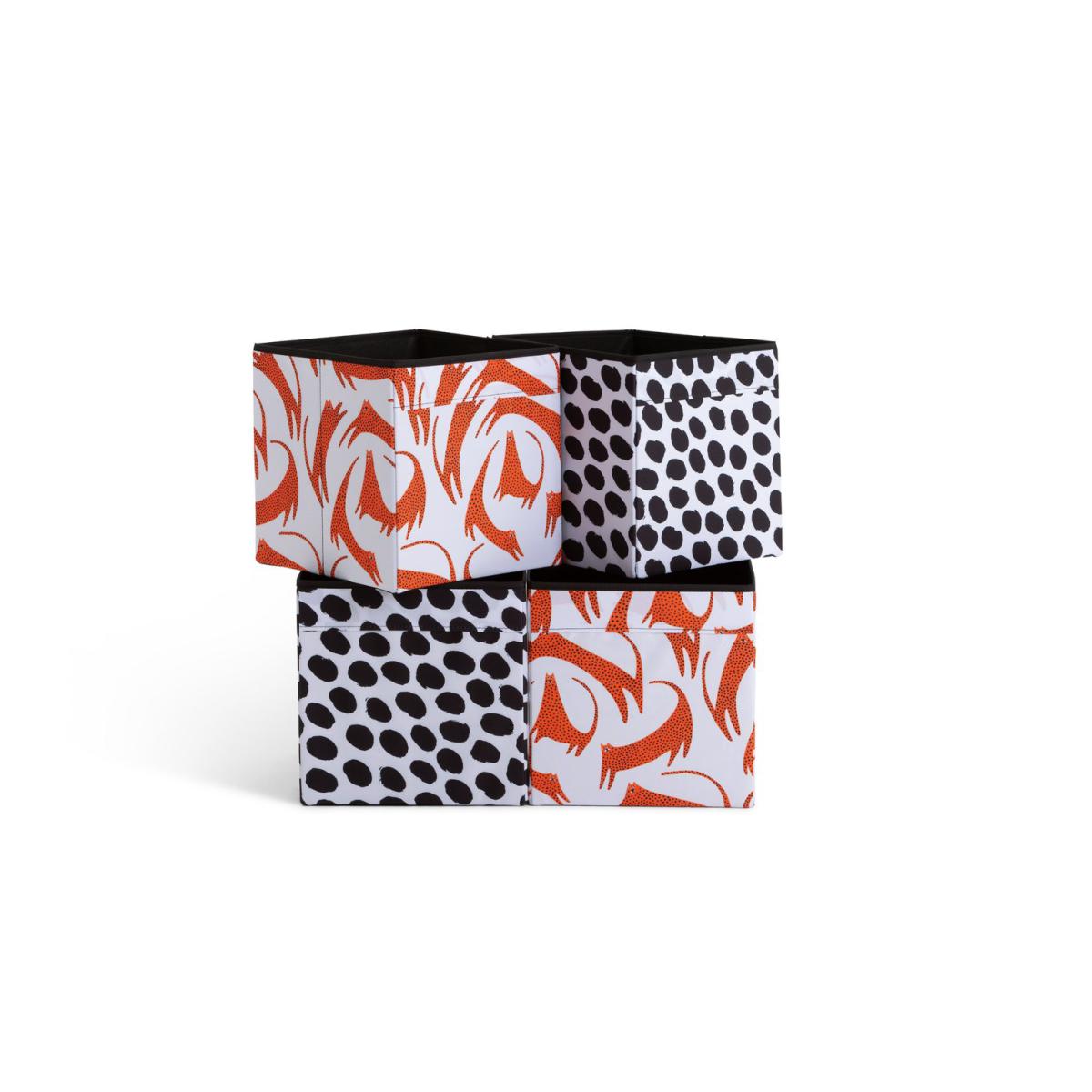 Habitat Sienna Cats Set of 4 Canvas Boxes – image 2