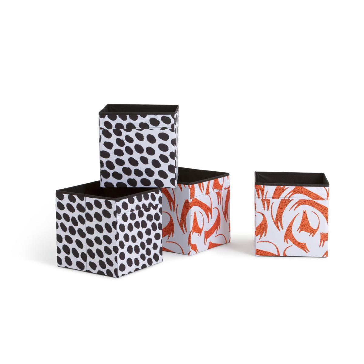 Habitat Sienna Cats Set of 4 Canvas Boxes – image 3