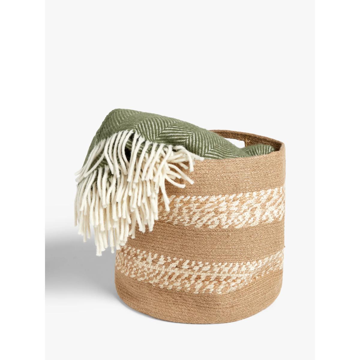 John Lewis & Partners Jute Basket, Natural – image 2