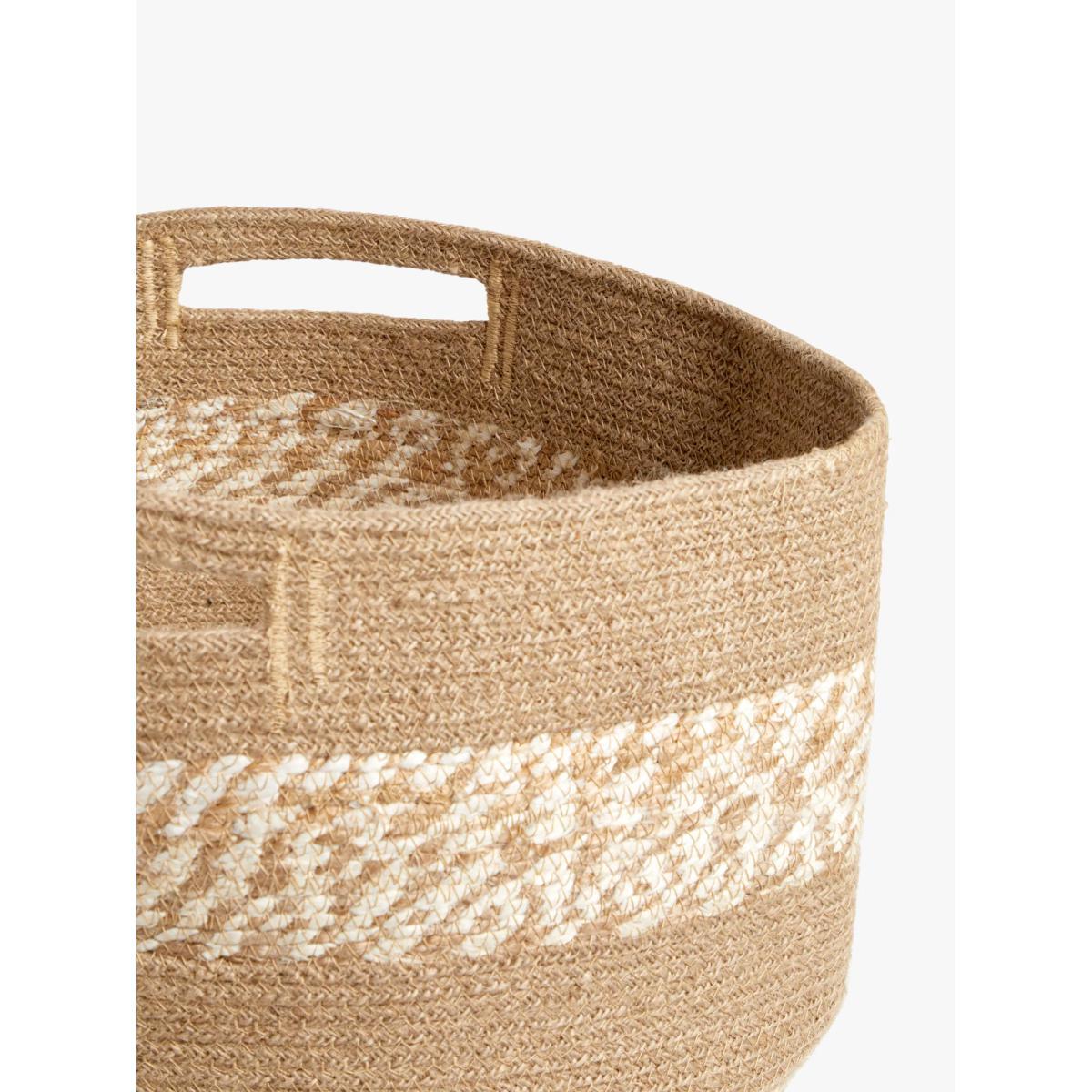 John Lewis & Partners Jute Basket, Natural – image 3