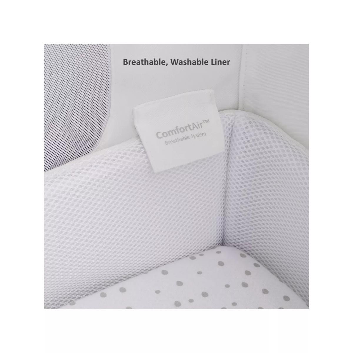 Snüz SnüzPod 4 Bedside Crib, Dove Grey – image 7