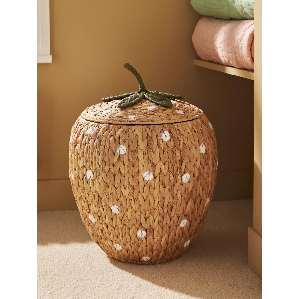 John Lewis Strawberry Water Hyacinth Storage Basket, Natural – image 4