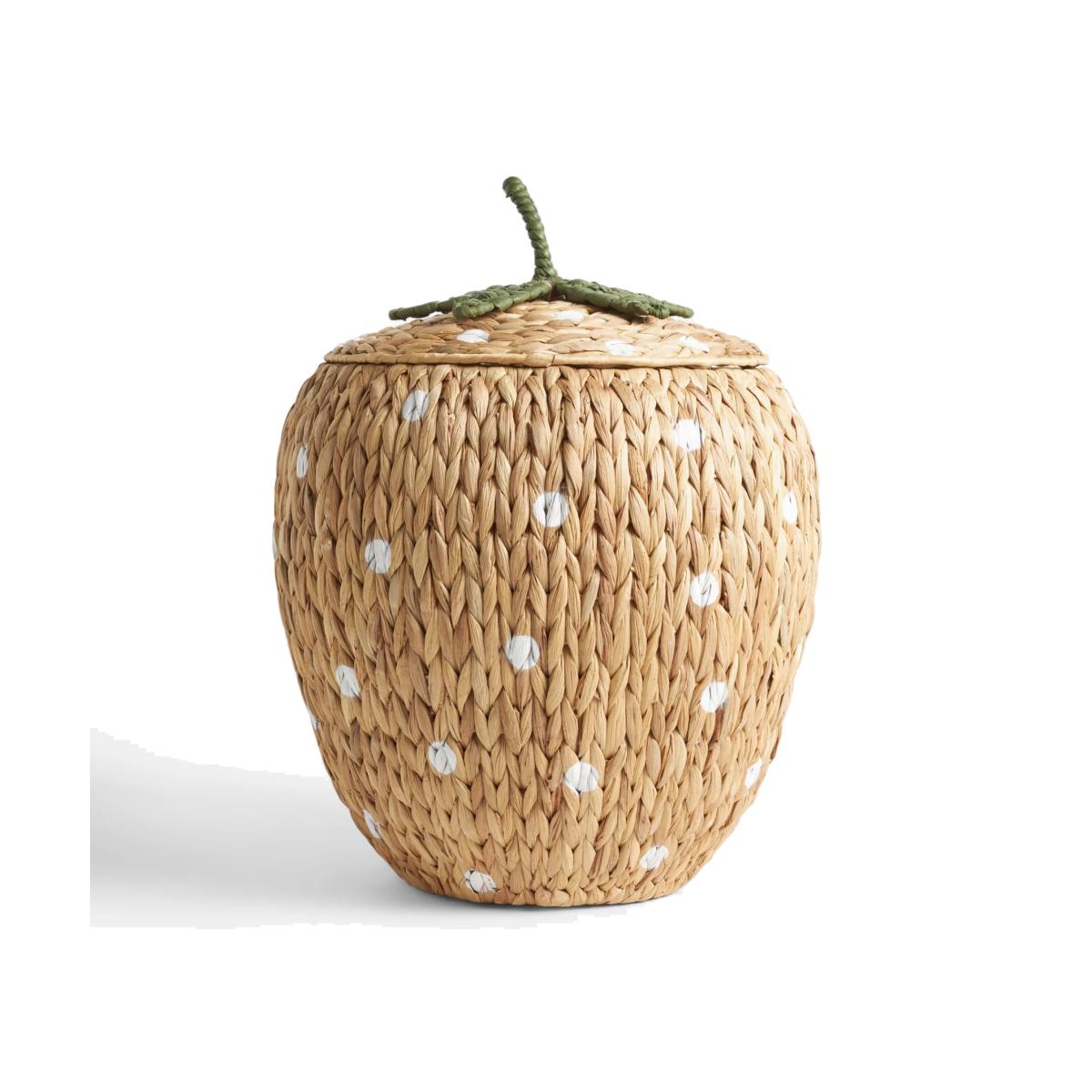 John Lewis Strawberry Water Hyacinth Storage Basket, Natural – image 1