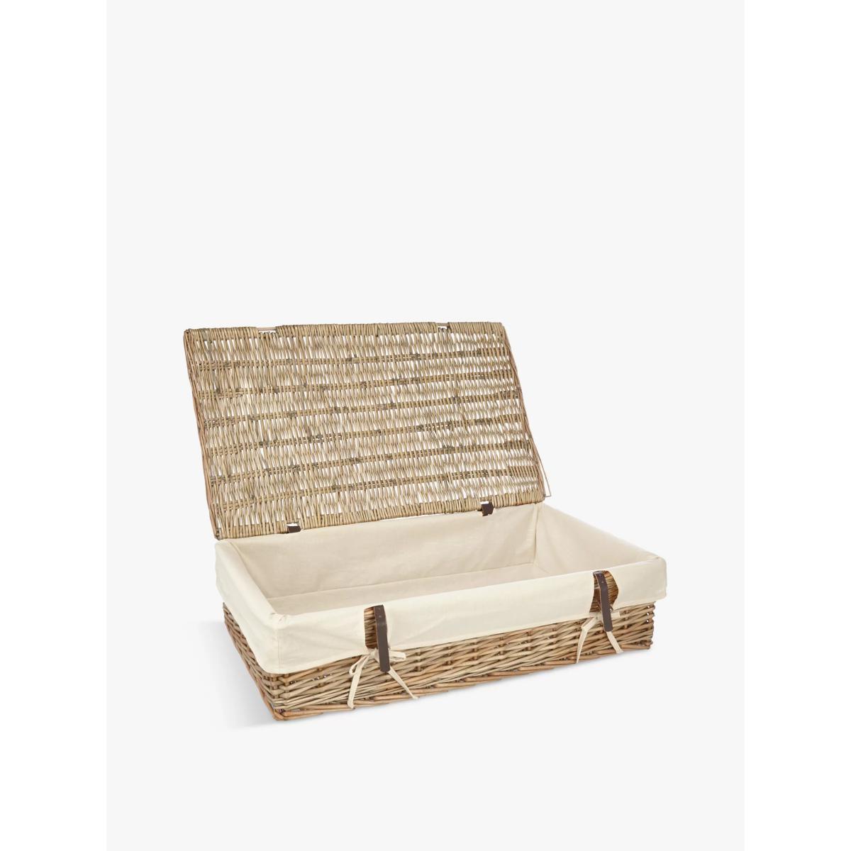 John Lewis & Partners Modern Country Willow Under Bed Lined Storage – image 2