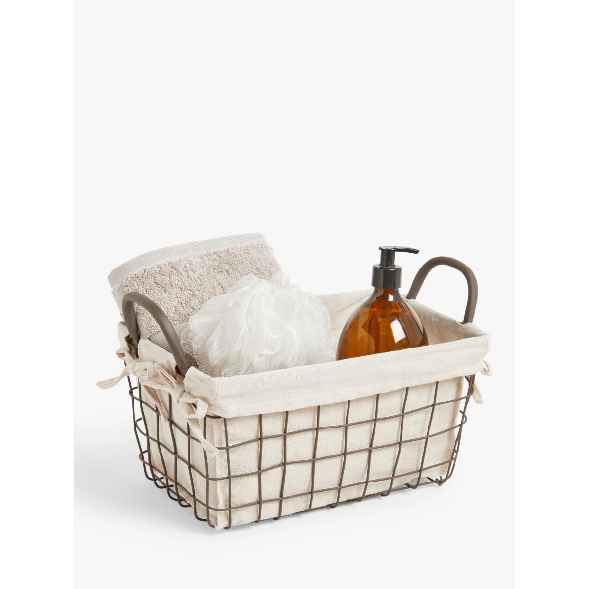 John Lewis Metal Grid Basket with Liner, Small – image 2